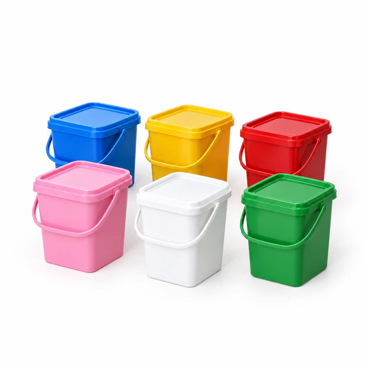 سطل 4 لیتری پلاستیکی 4 گوش